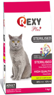 Rexy Plus Somonlu Kısırlaştırılmış 1 kg Kedi Maması kullananlar yorumlar